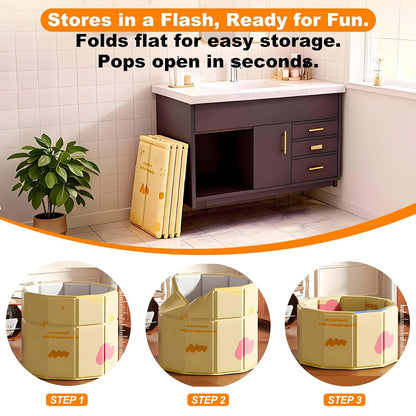 Portable Collapsible Bathtub for Kids Bathing