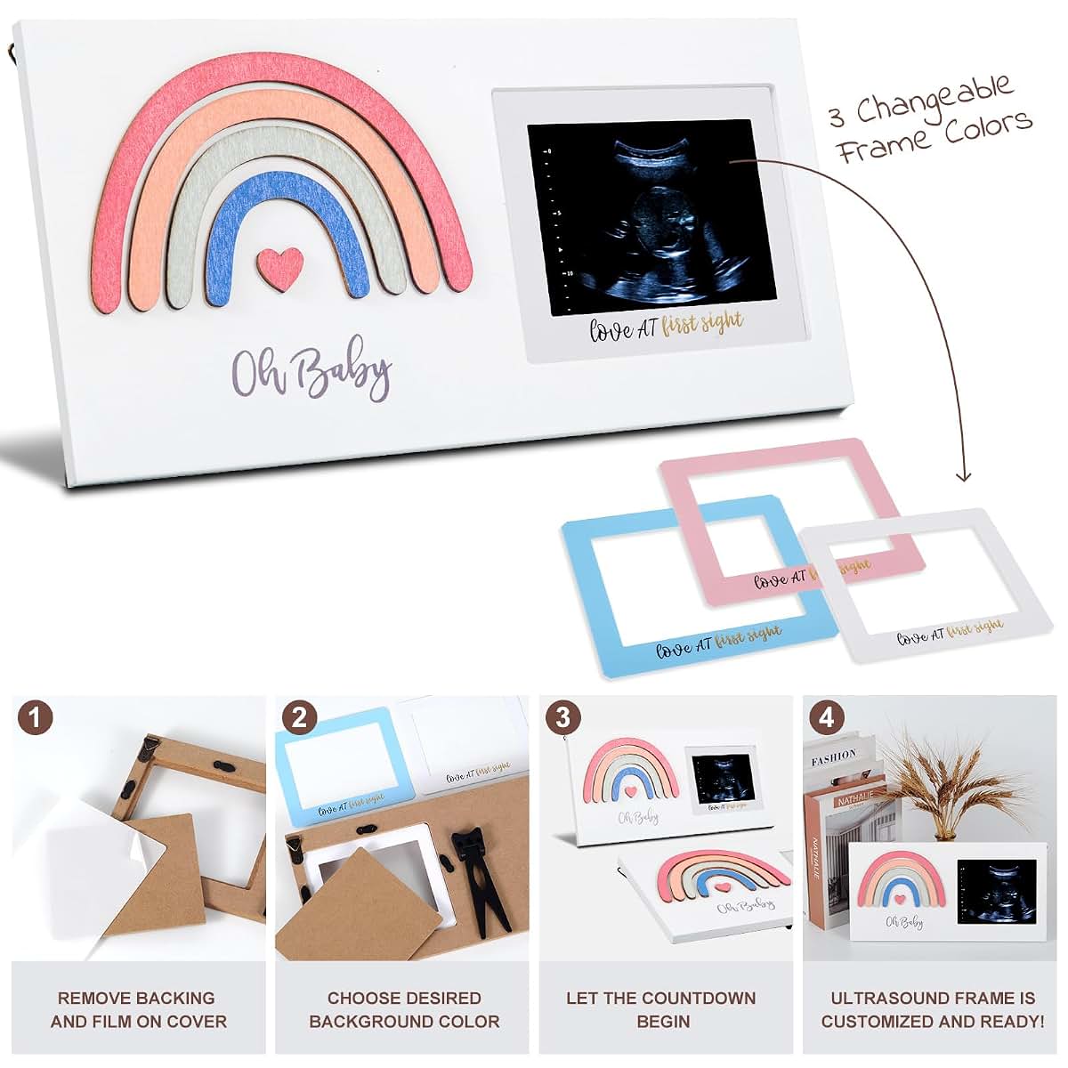 Baby Room Picture Frame for Nursery Wall Display