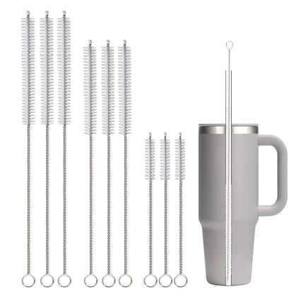 CIDYAUST Multi-Size Straw Cleaner Brush Set for Tumblers and Bottles