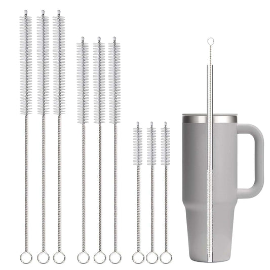CIDYAUST Multi-Size Straw Cleaner Brush Set for Tumblers and Bottles