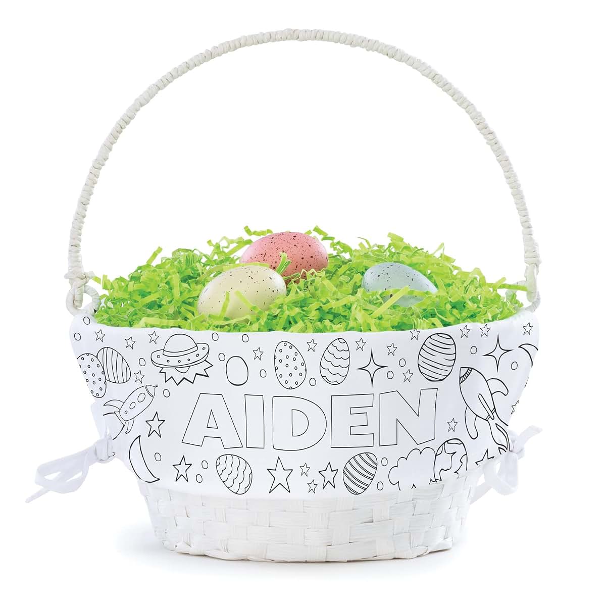 Personalized Planet Space Theme DIY Personalized Easter Egg Basket