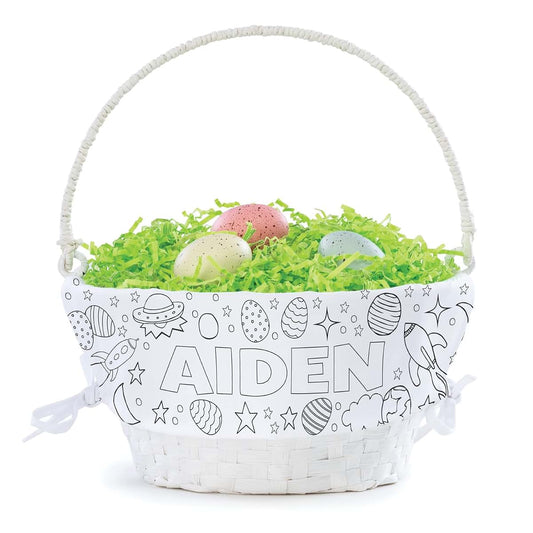 Personalized Planet Space Theme DIY Personalized Easter Egg Basket