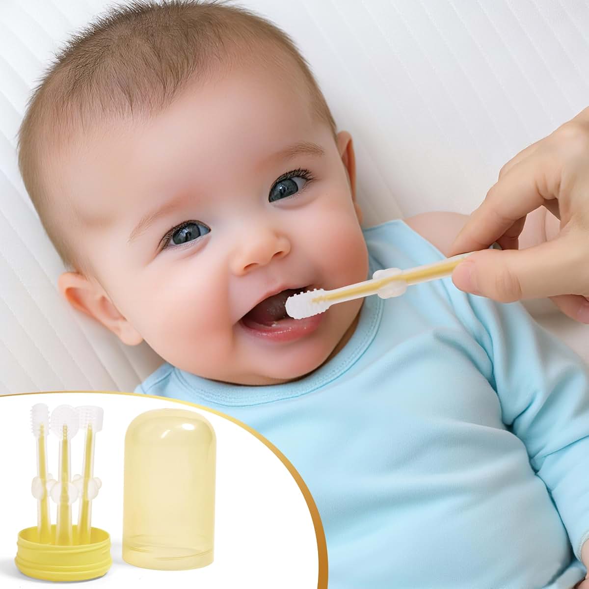 Baby Utensils Set – Feeding Essentials Silicone and Stainless Steel Gift Kit