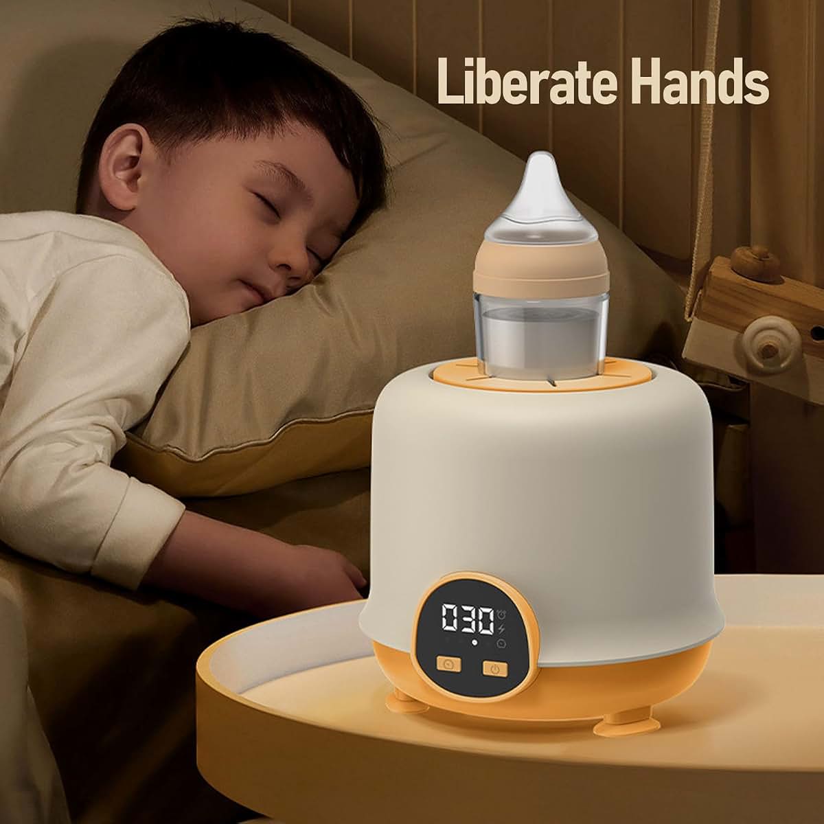Gsycle Automatic Baby Bottle Shaker with 4 Speed Settings - Yellow (photo 3)