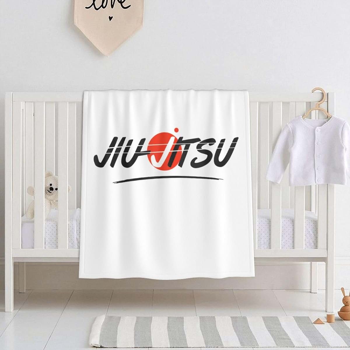 Wettiiop Jiu Jitsu Baby Blanket Infant Nursing Blanket 30" x 40"