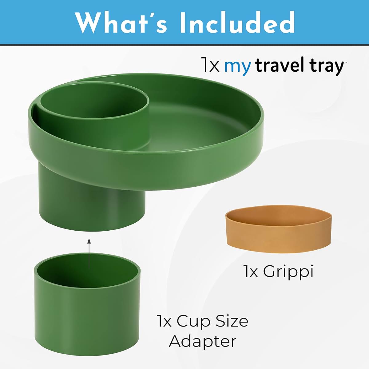 Travel Tray Round Cup Holder Attachment for Strollers and Car Seats (photo 4)