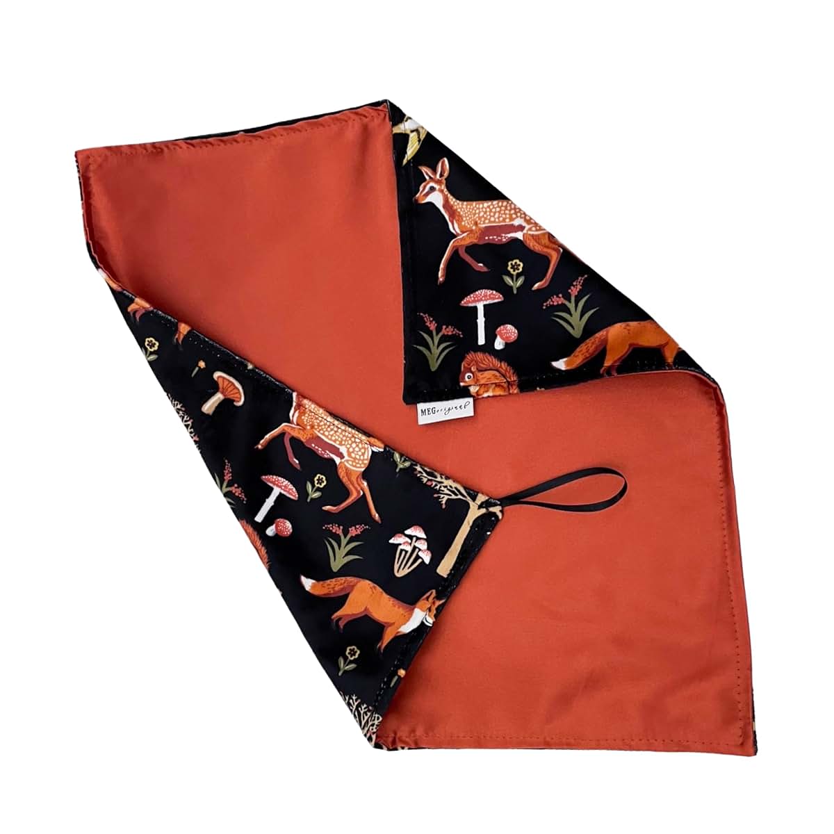 Meg Original Woodland Animals Security Blanket With Stroller Loop (photo 2)