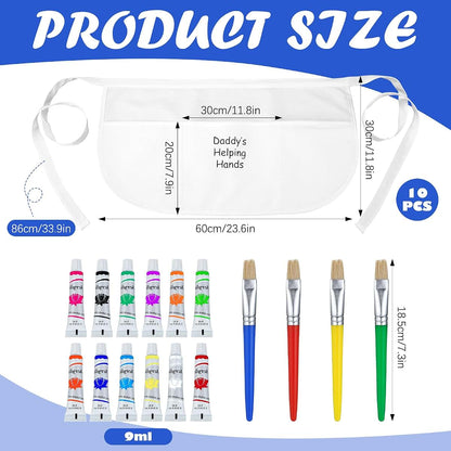 Cotwinter Father's Day DIY Handprint Apron Craft Kit