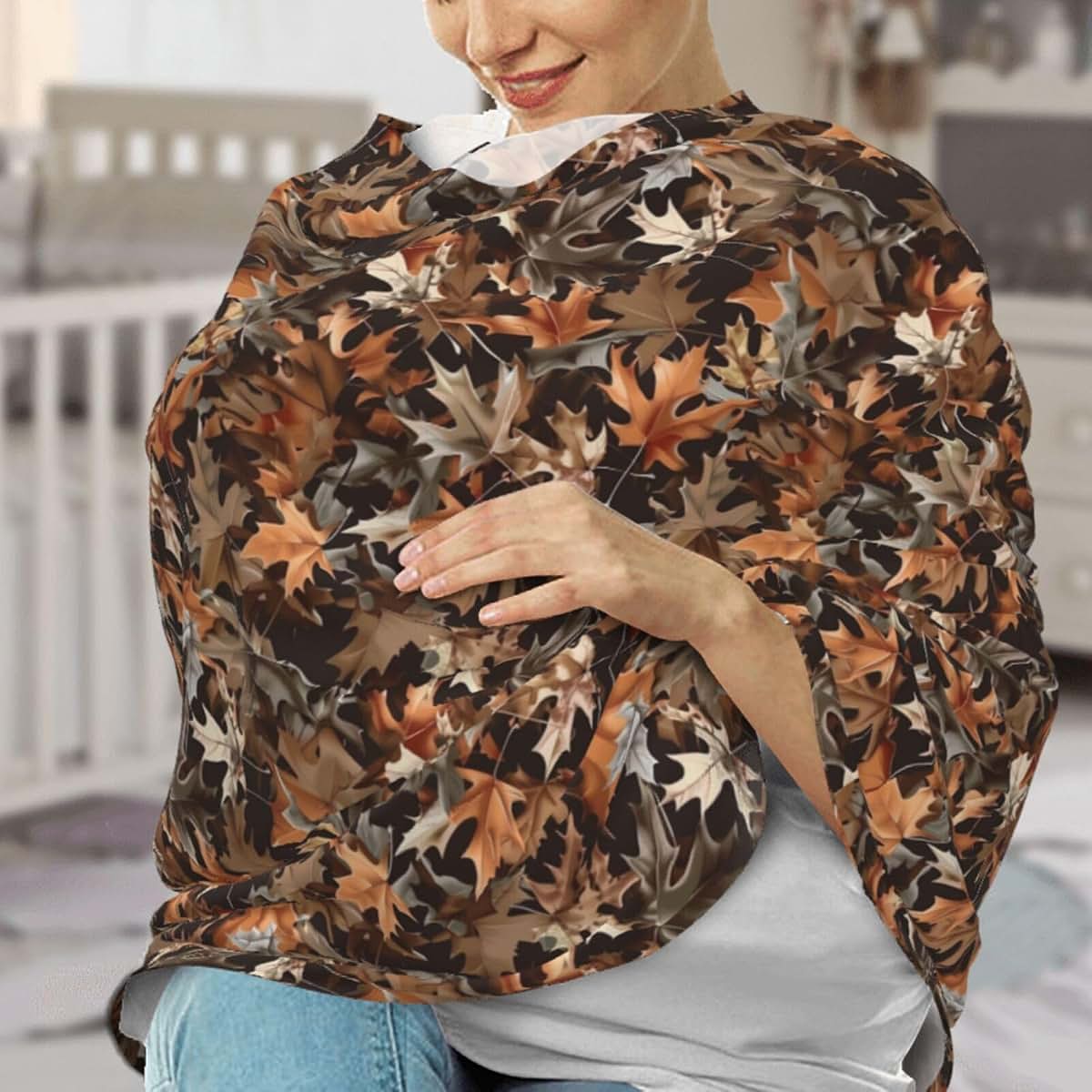 AuHomea Hunting Camo Baby Car Seat Canopy Nursing Cover