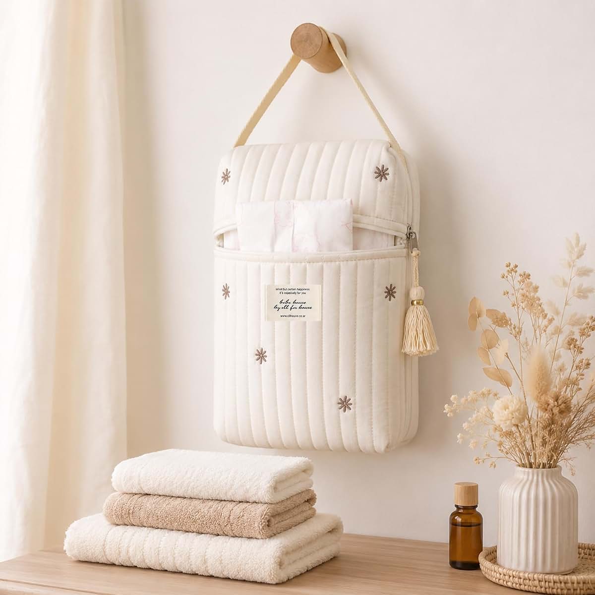 Susade Quilted Diaper Bag Pouch With Handle For Travel (photo 3)