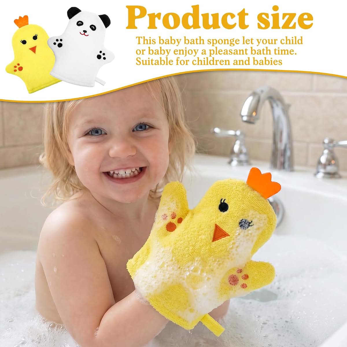 FNANJWQ Baby Bath Mitt Washcloths Gloves Set (photo 4)