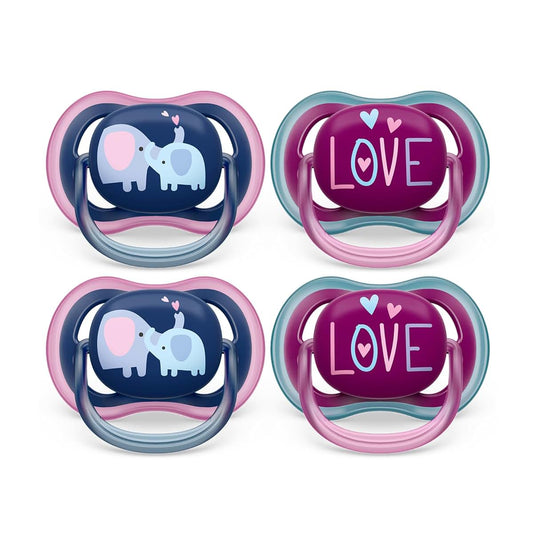 Philips Avent Ultra Air Pacifier 4-Pack For Babies 18 Months Plus