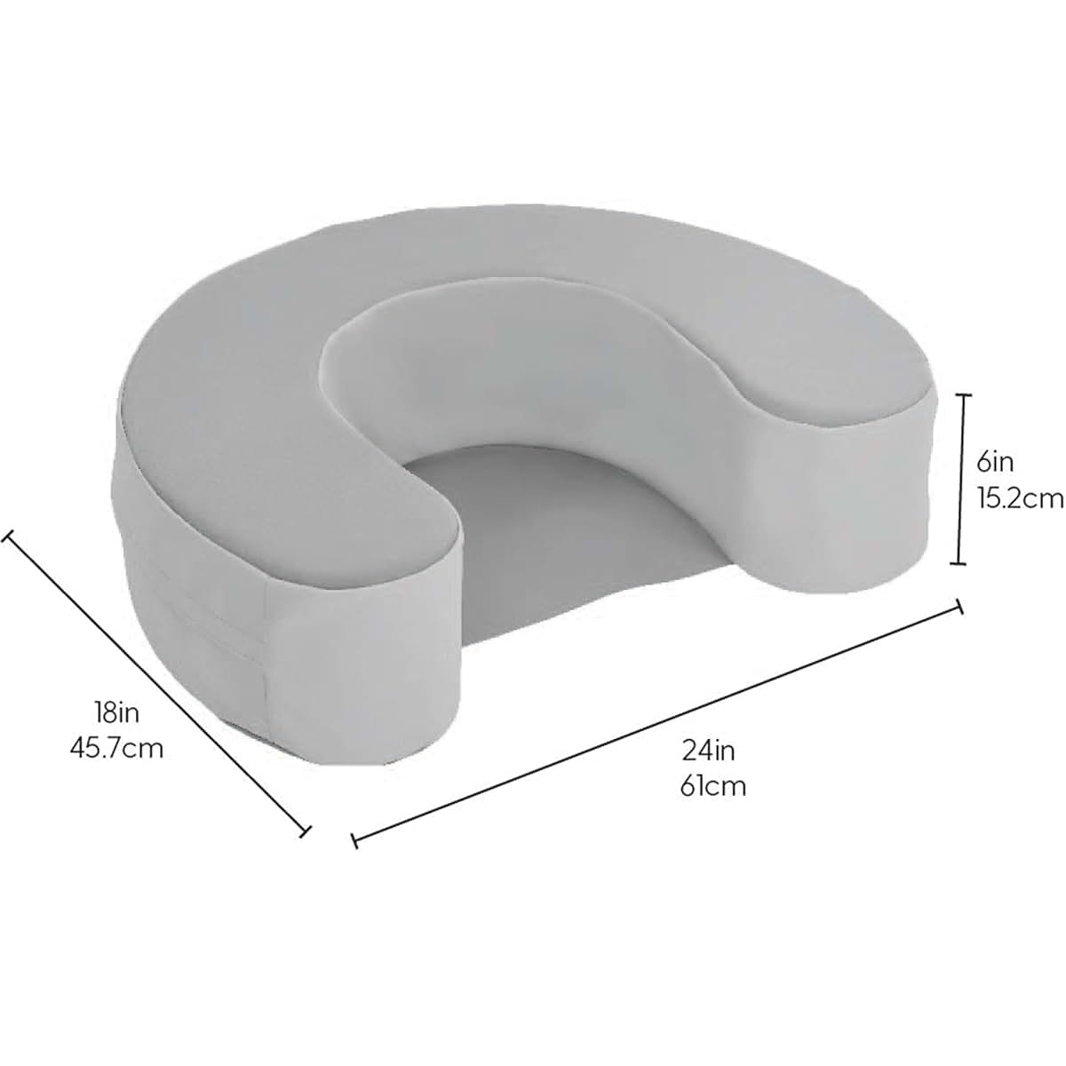 Factory Direct Partners SoftScape Sit and Support Ring for Babies and Infants - Navy/Powder Blue (photo 3)