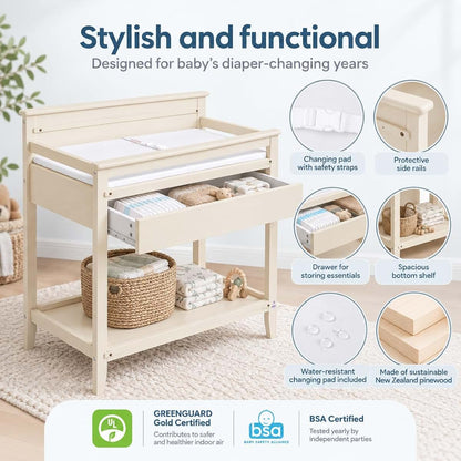 Sweetpea Baby Dream On Me Emily Plus Changing Table & Storage Station (photo 3)