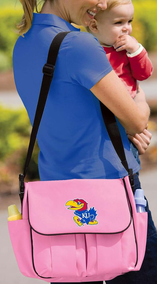 Broad Bay University of Kansas Diaper Bag BEST KU Jayhawks Baby Gift for DAD or MOM