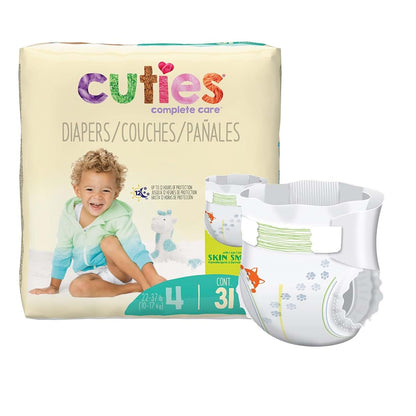 QUALITY 1st Cuties Complete Care Baby Diaper, Unisex, 31 ct