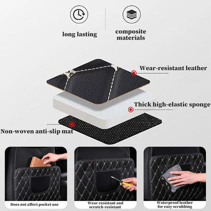 Ociiqm 2 Pack Car Seat Back Protector For Ford Mustang Mach-E (photo 2)