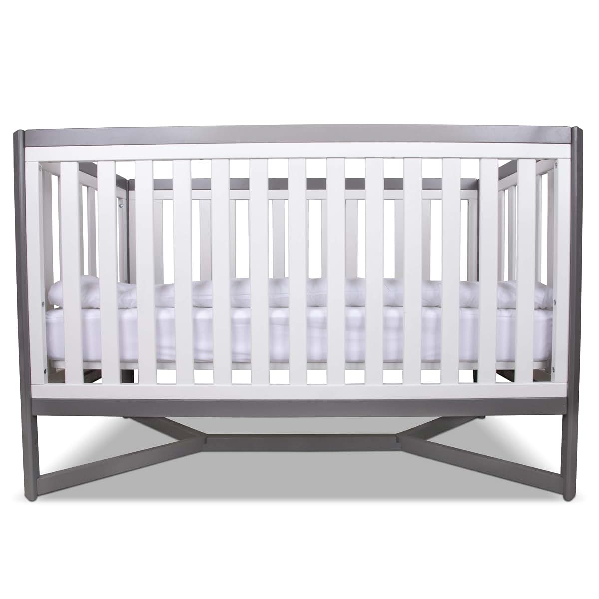 Polyfill Toddler Comforter for Crib and Bed, Lightweight White Quilt (photo 2)