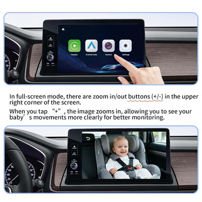KIQIA Baby Car Camera with Wireless CarPlay & Android Auto Adapter (photo 3)