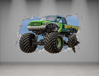 Monster Truck Vinyl Decals - Room Decor Stickers for Boys