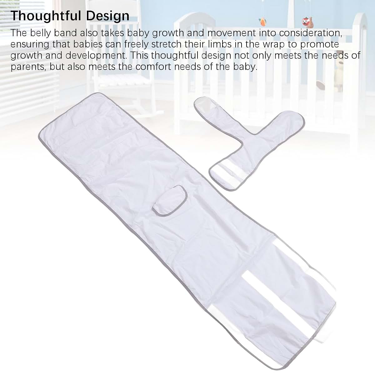 shenruifa Baby Swaddle Blanket - Anti-Roll & Fall Protection, Detachable Cotton for Safe Sleep (photo 3)