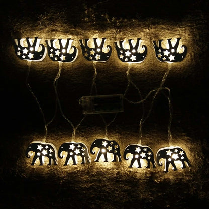 Penfly Elephant Shape Decorative Fairy Night Mood Light 1.65M 10LEDs
