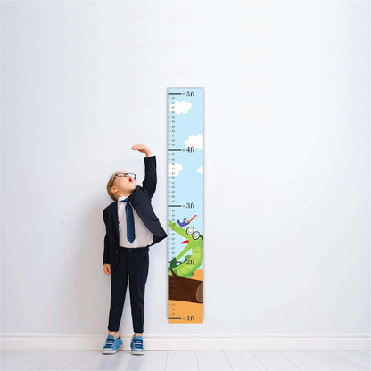 Crocodile Wall Sticker Growth Chart Decal for Kids Room Decor