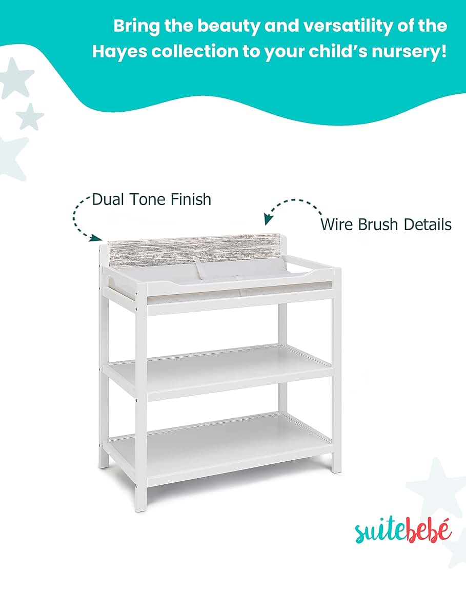 Suite Bebe Hayes Changing Table In White And Natural (photo 4)