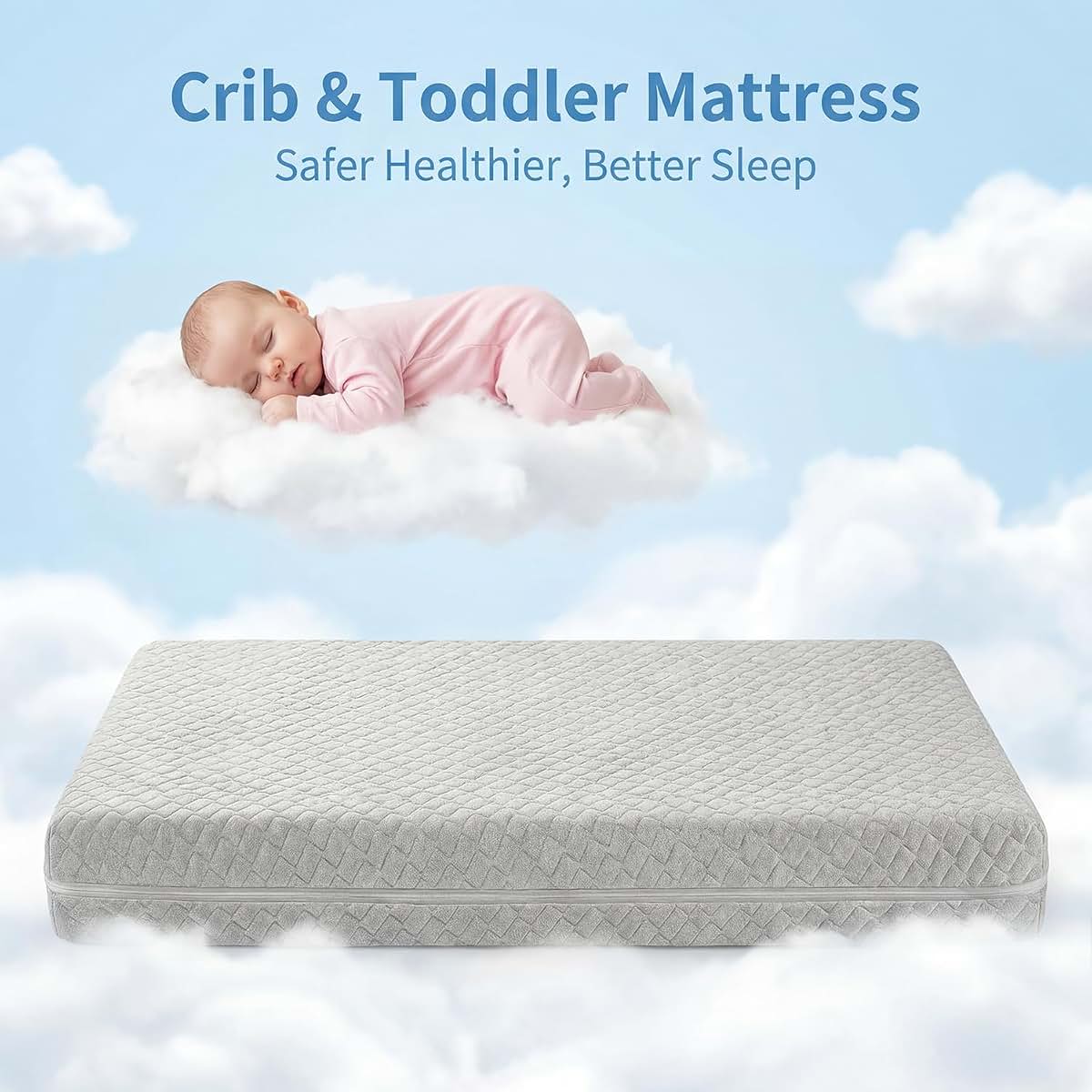 Schnauzer Home Dual Sided Memory Foam Crib Mattress (photo 3)