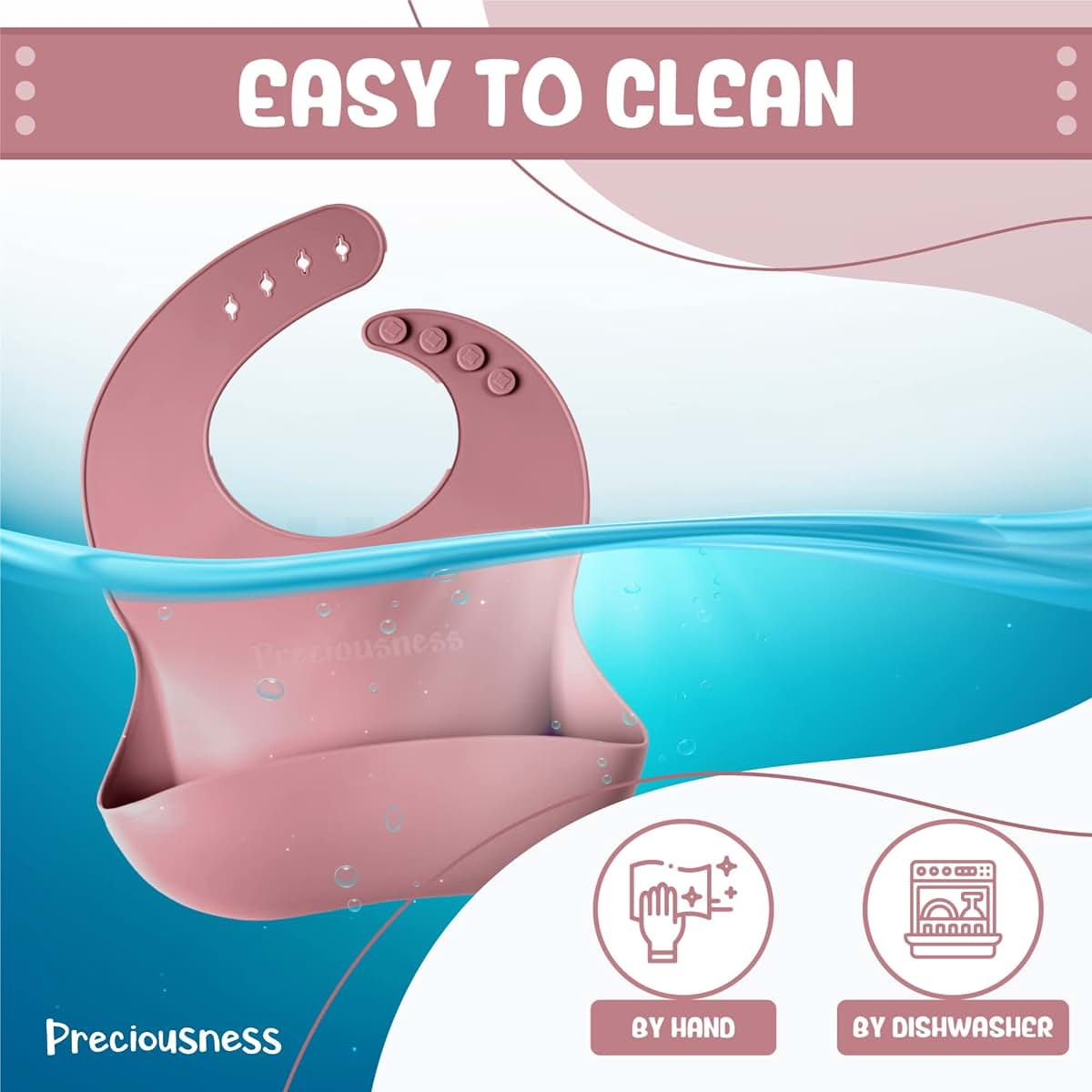Baby Bib for Mealtime Messes and Easy Cleanup