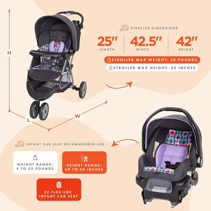 Baby Trend EZ Ride 35 Travel System Stroller and Infant Car Seat