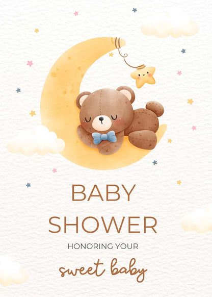 Amy's Bubbling Boutique Brown Bear Baby Shower Pin, Gender Neutral Party Accessory (photo 4)