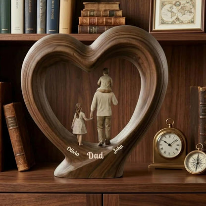 Noni Personalized Wooden Dad Fist Bump Sign With Custom Names