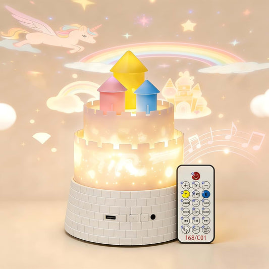 ColorSavvy Princess Night Light For Kids - Rotating Star Projector