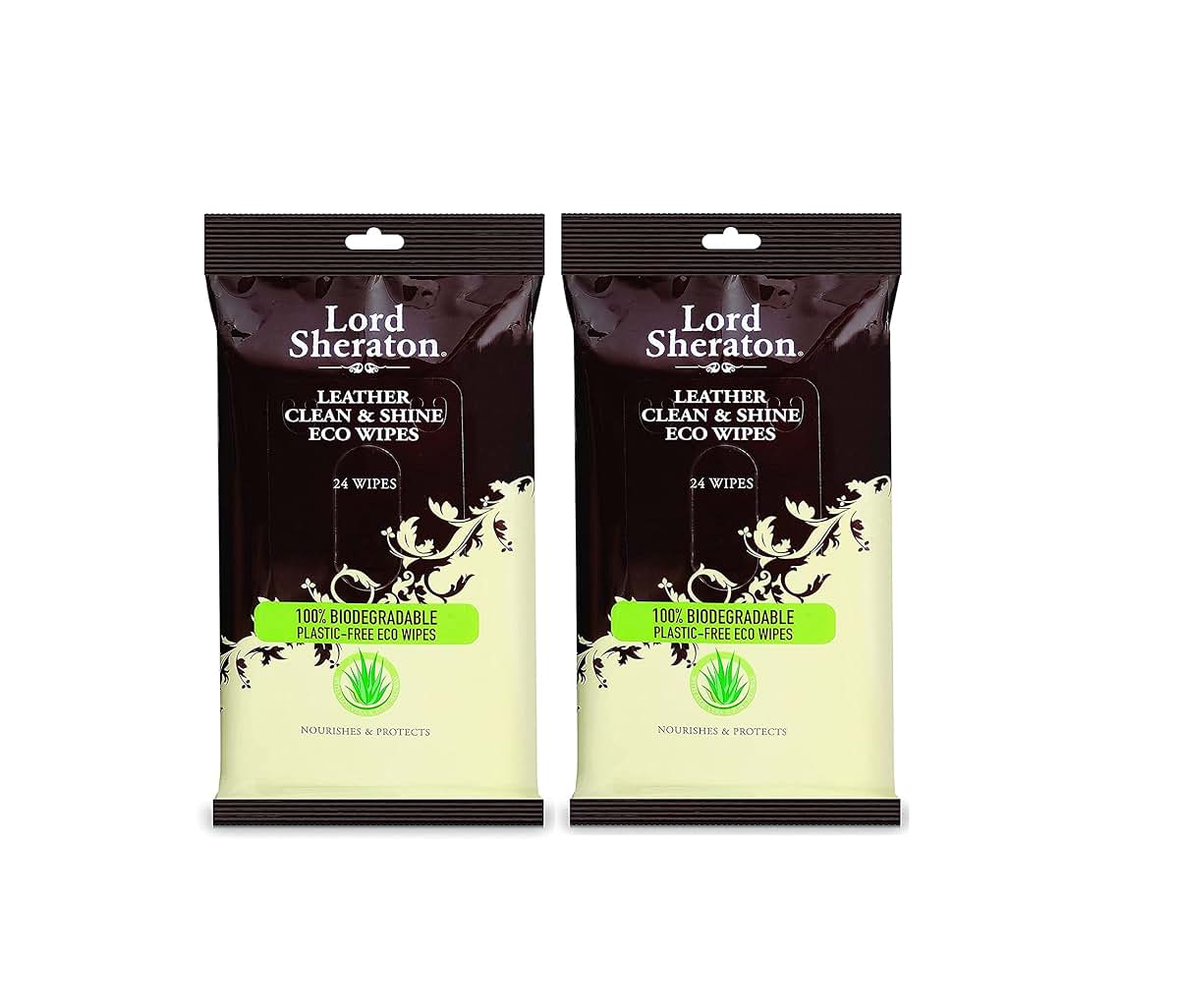 Lord Sheraton Leather Clean And Shine Wipes, Twin Pack