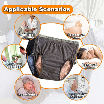Mkkbob Adult Cloth Diapers Leakproof Incontinence Panties XXXX-Large