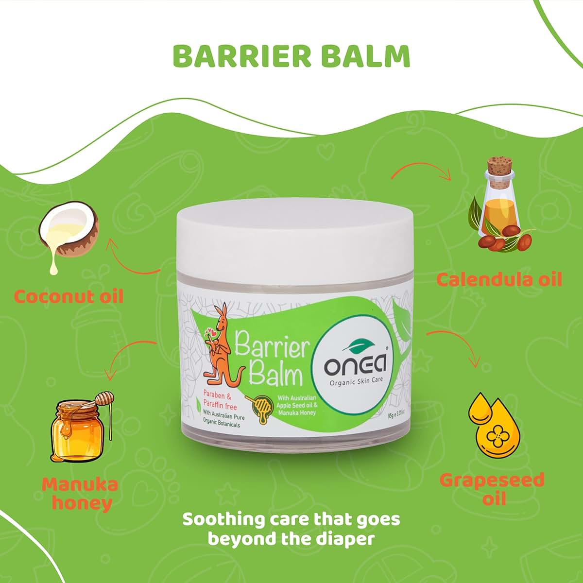 Onea Baby Barrier Balm Diaper Rash Cream