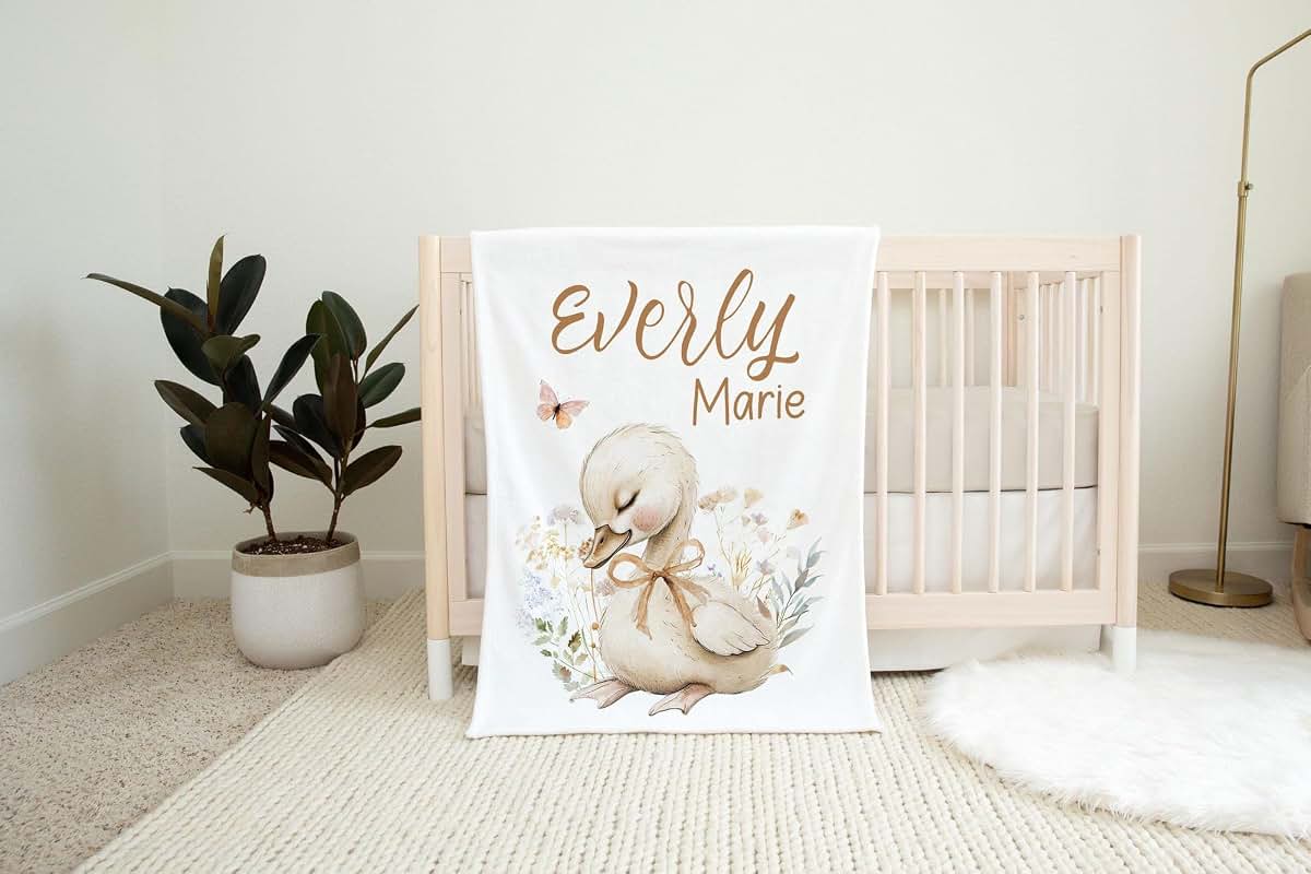 ZEBRA88 Custom Baby Blanket Safari Theme Personalized Newborn Receiving Blanket (photo 2)