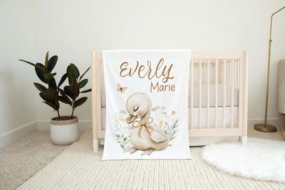 ZEBRA88 Custom Baby Blanket Safari Theme Personalized Newborn Receiving Blanket (photo 2)