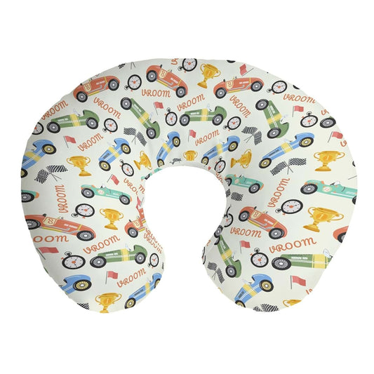 Cstdyfrv Retro Racing Nursing Pillow Covers Race Car Vehicle Covers for Breastfeeding Pillows Colorful Racecars Soft
