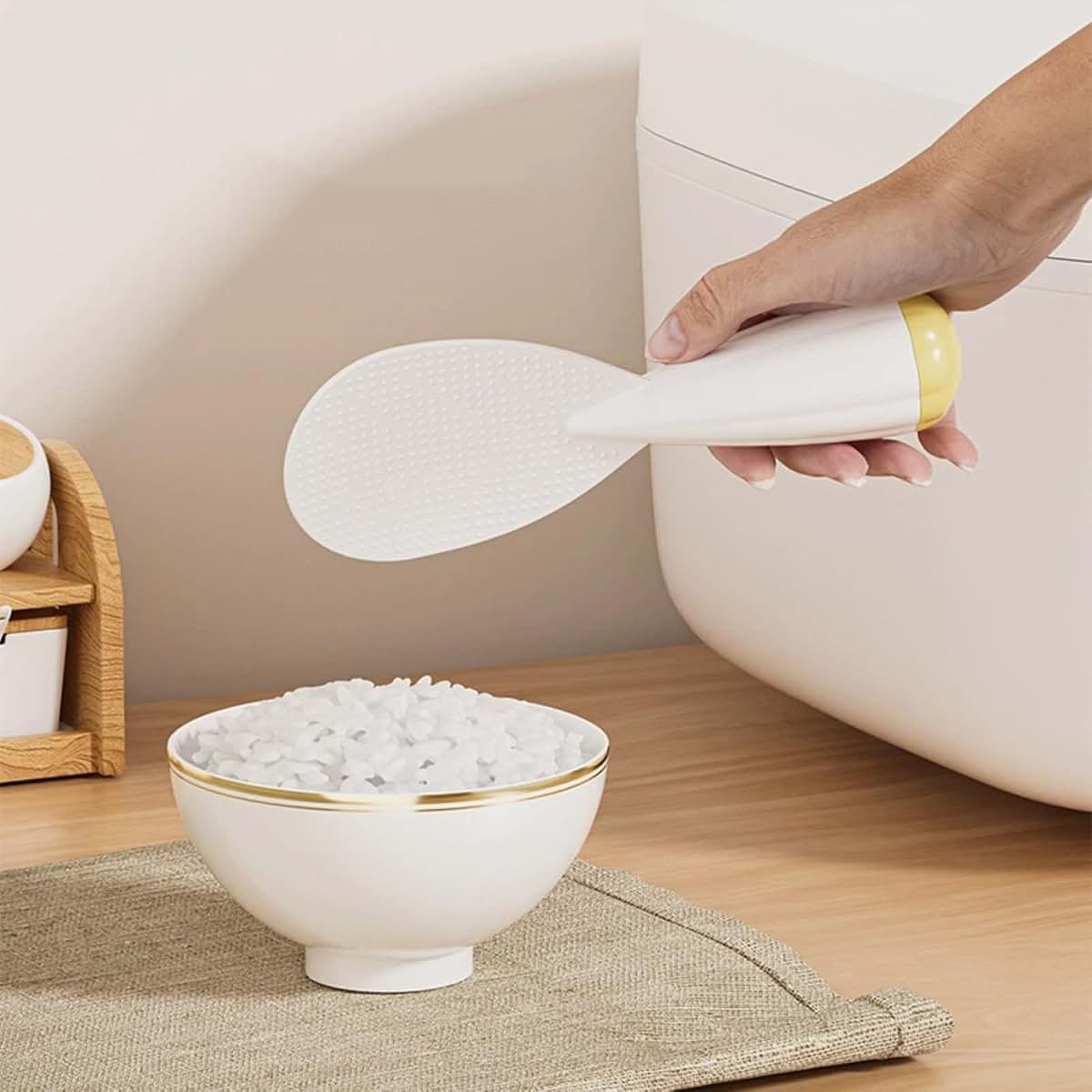 MJIAYUTIB Rice Scoop with Stand-Up Design (photo 4)