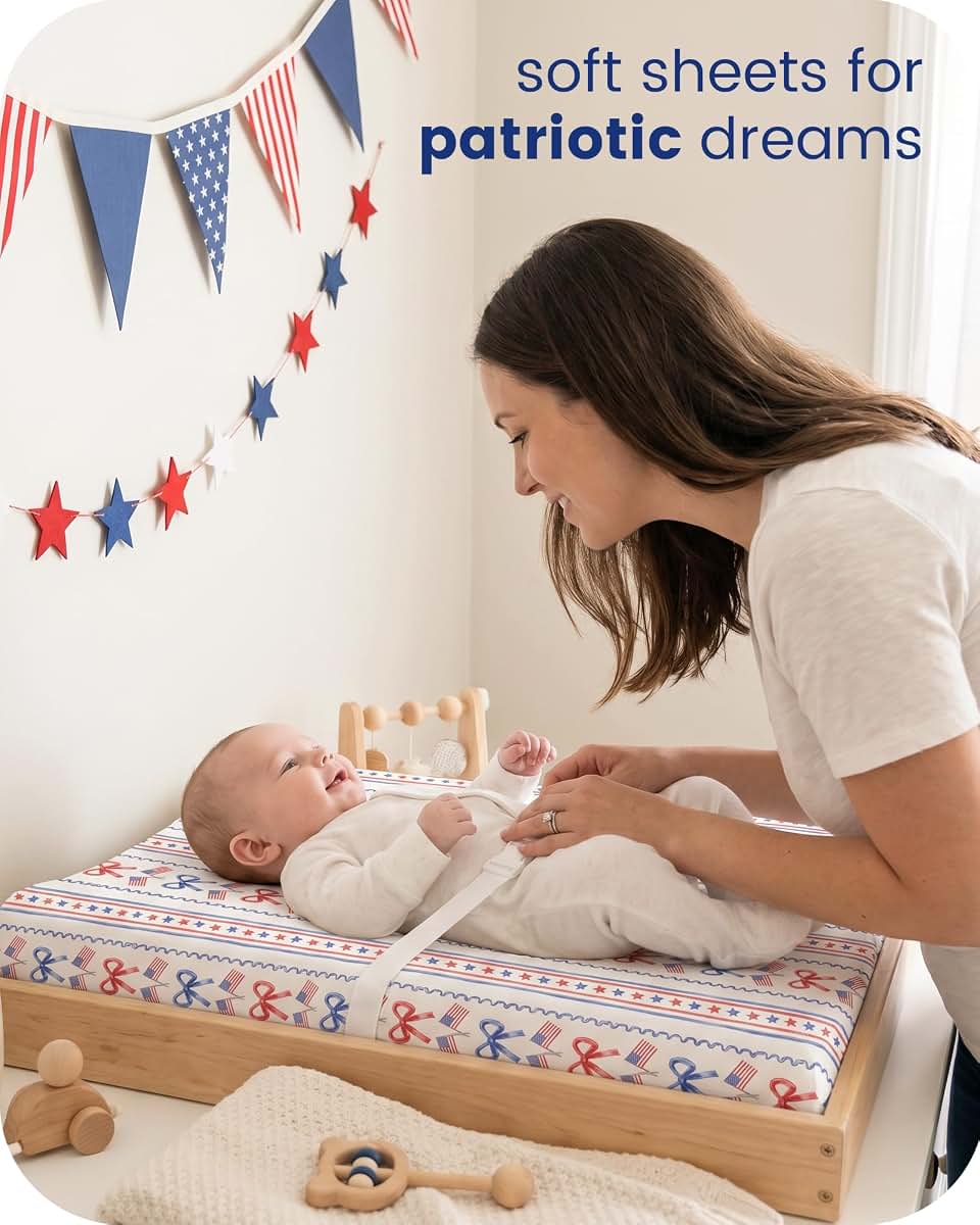 TotChill Patriotic Changing Pad Cover Set (2 Pack)