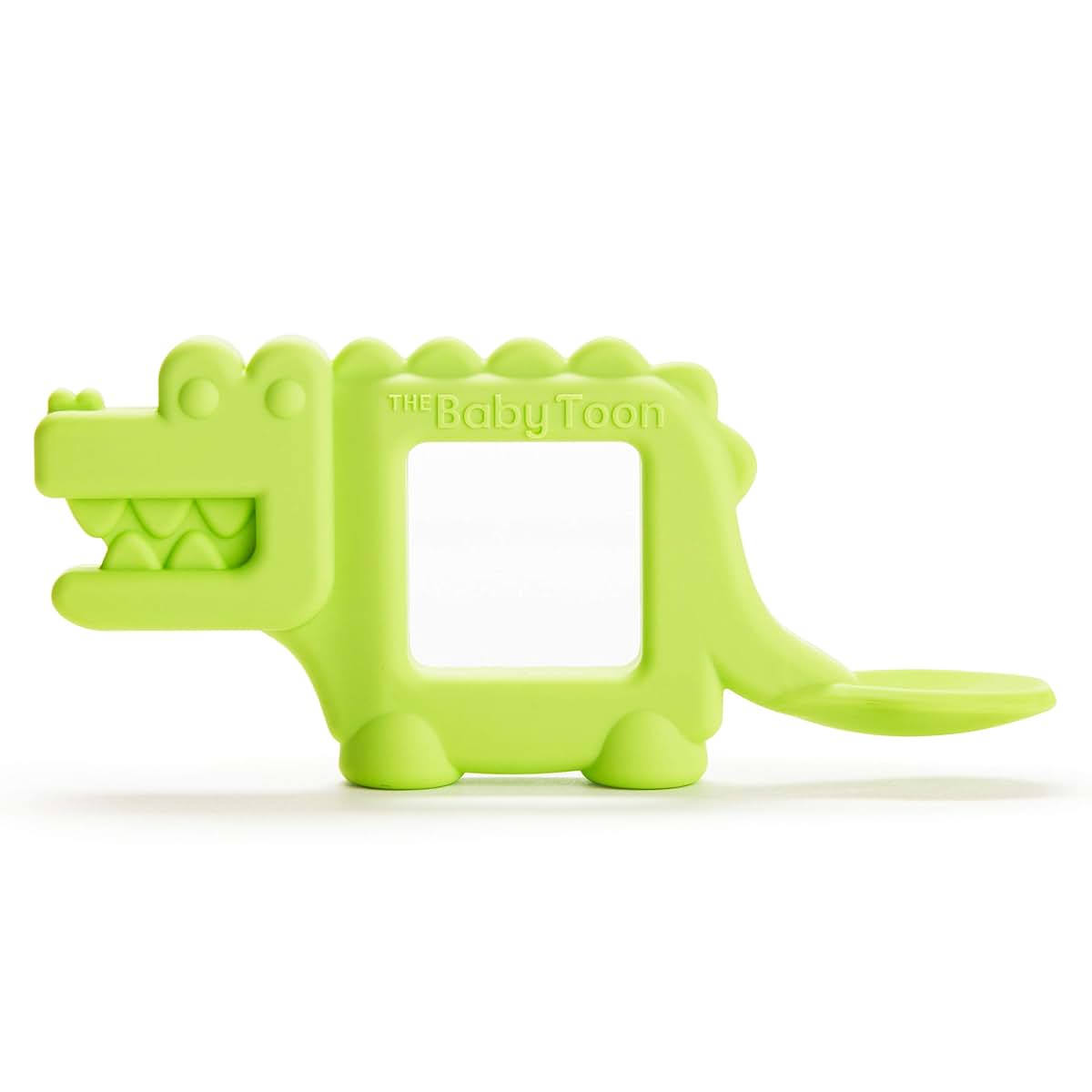 Munchkin The Baby Toon Silicone Teether Spoon, Alligator, 4+ Months