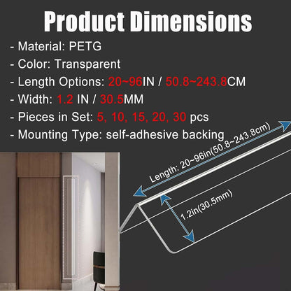 Zhangwu0978 Corner Protector Wall Trim Strip