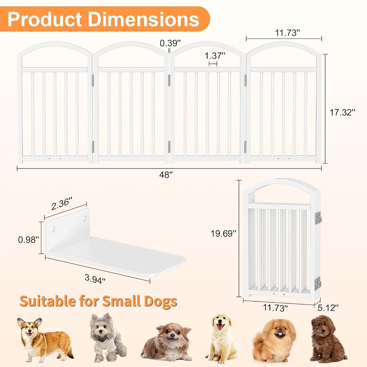 Snughome Freestanding Pet Gate