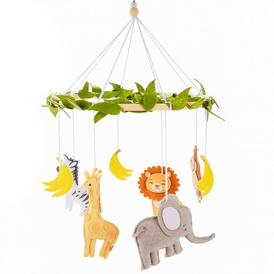 First Landings Jungle Baby Mobile For Crib, Gender Neutral Nursery Decor