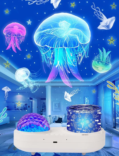 Ocean Wave Projector Night Light for Kids Bedroom Decor