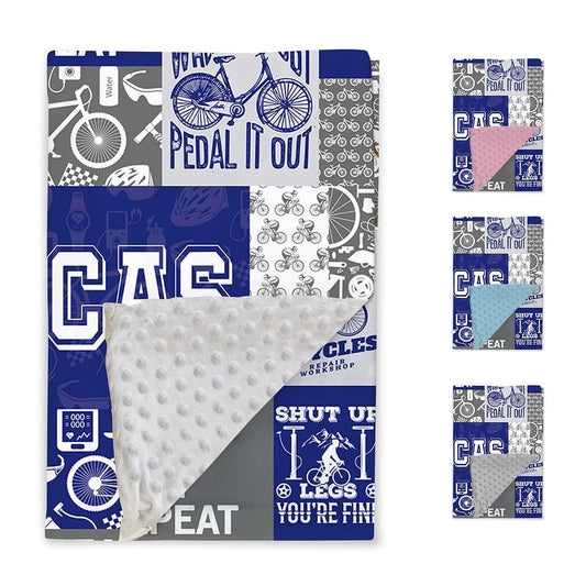 BabyOneStop Personalized Vehicle Patchwork Blanket With Custom Name