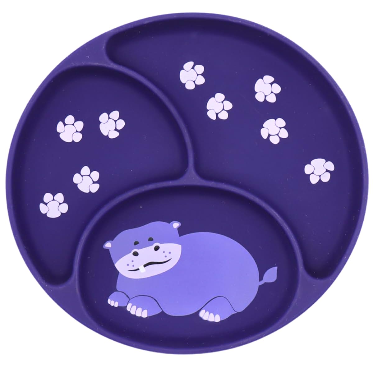 BabyOneStop Silly Goose Hippo Suction Plate for Toddlers