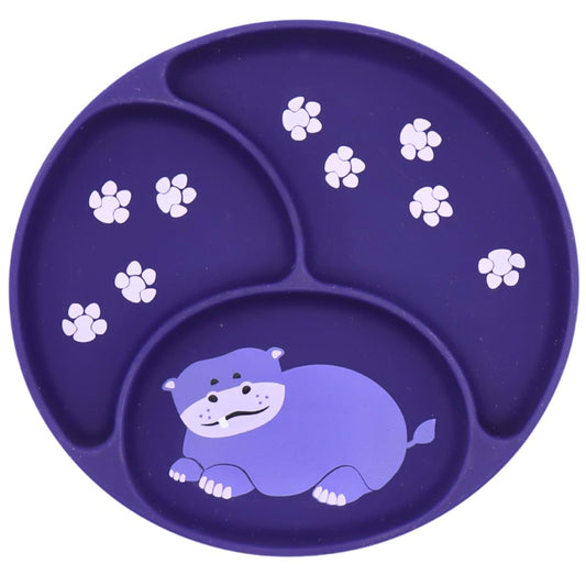 BabyOneStop Silly Goose Hippo Suction Plate for Toddlers